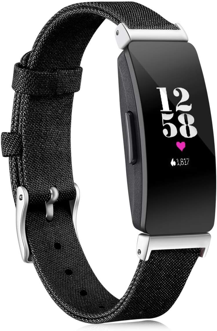 Maledan Compatible with Inspire 2 and Inspire HR and Inspire Bands for Women Men Large, Denim Black
