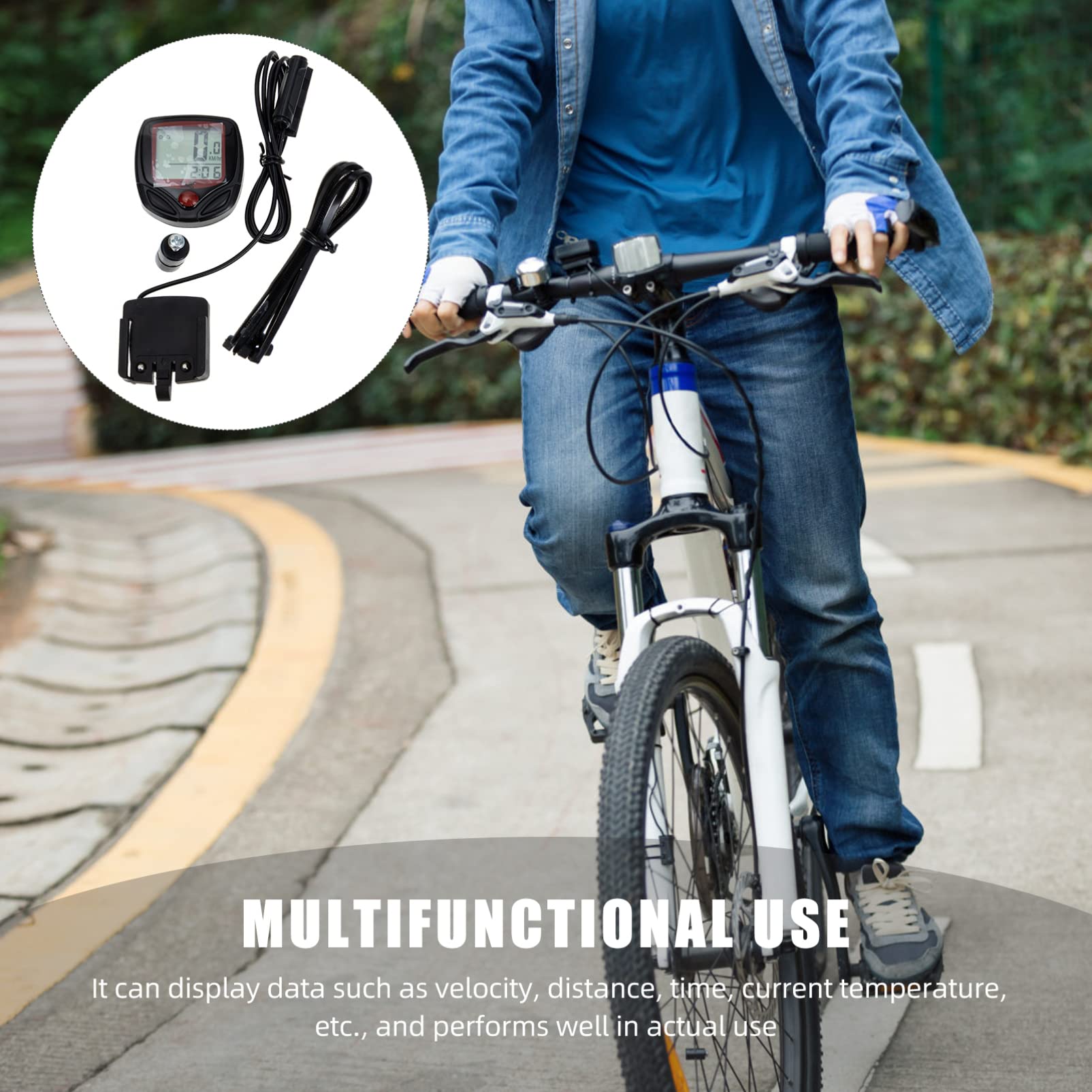 BESPORTBLE 3juegos Cuentakilómetros Inalámbrico De Bicicleta Luz De y Accesorio para Ciclismo y Seguridad Caminatas