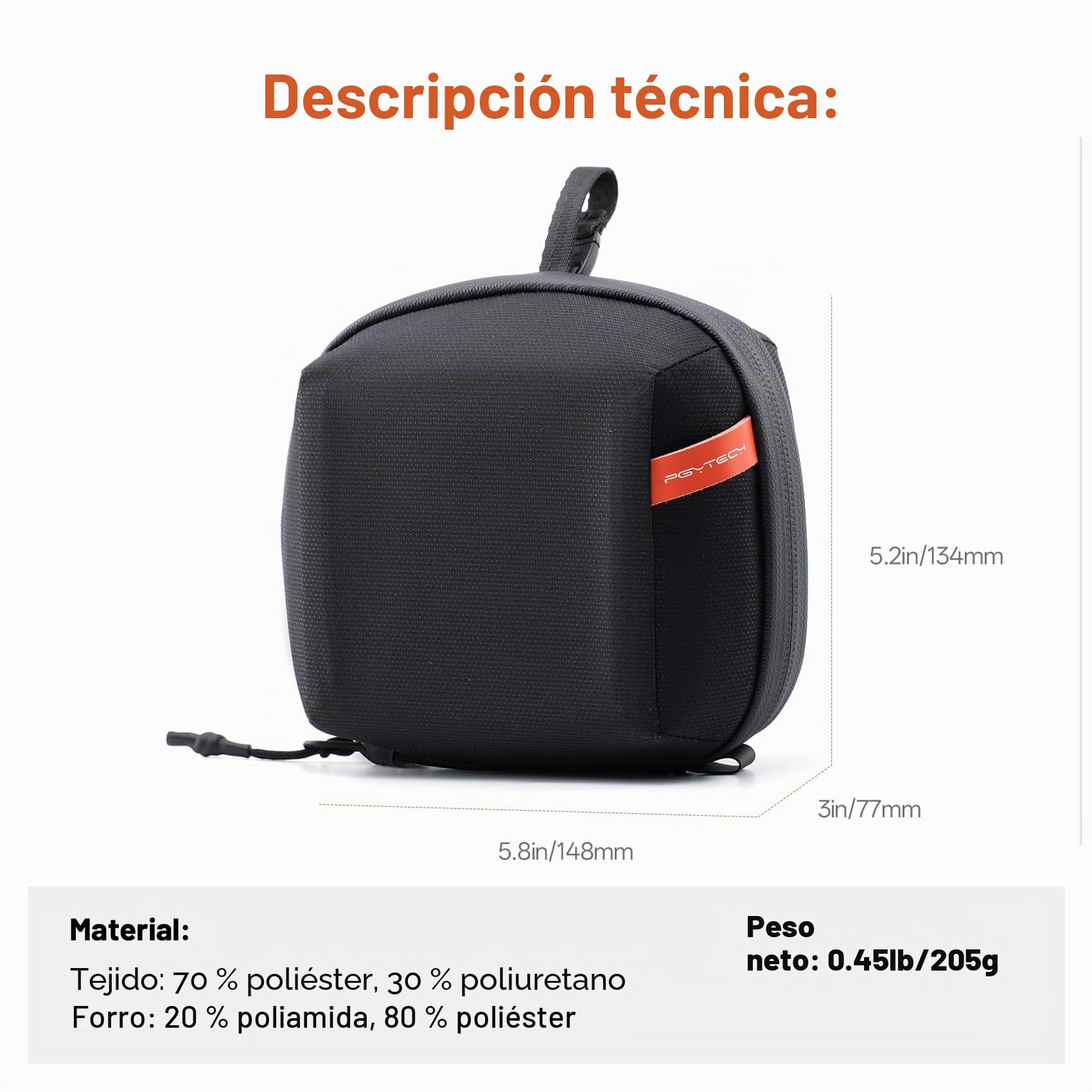 PGYTECH Estuche de Filtros M Transportar Lente de Cámara Filtro Bolsa de Almacenamiento en Capas para fotografía Ligero Proteger Accesorios de arañazos, Golpes y Salpicaduras, Codificación de Color