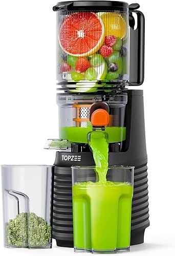 TOPZEE Cold Press Juicer - Slow Juicers Machines with 5.4"
