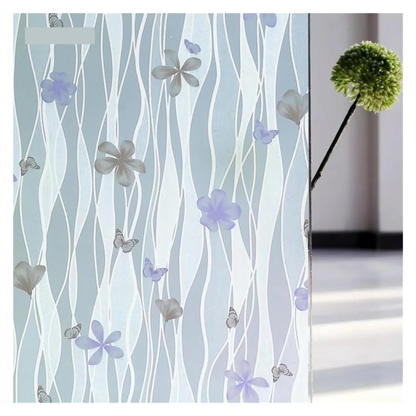 SHALLEZSOU Window films Privacy Window Film Sun Protection Blocking Self-adhesive For Home Frosted Opaque Stained Glass Sticker