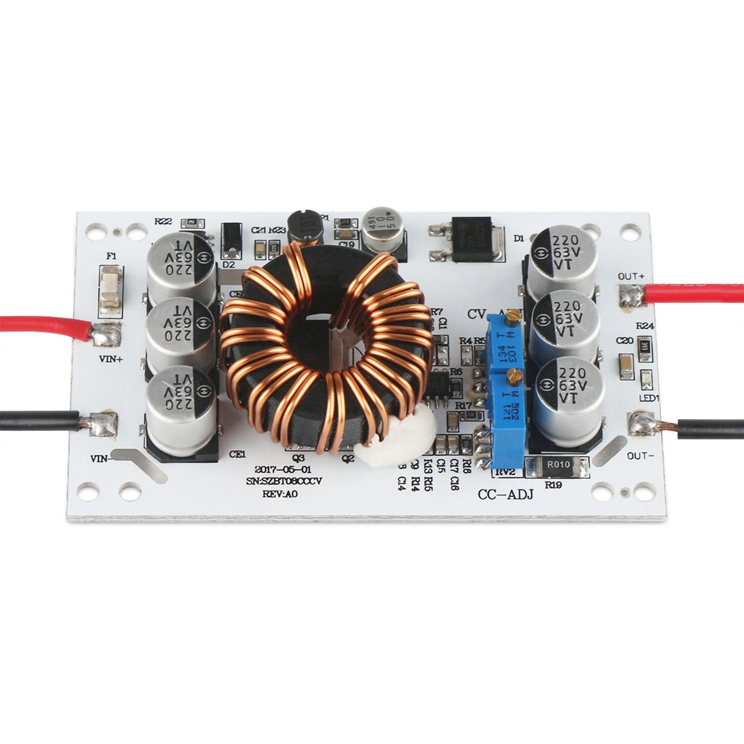 Amazon.co.jp: DROK DC昇圧型のコンバータ 10V-60V 12Vから12V