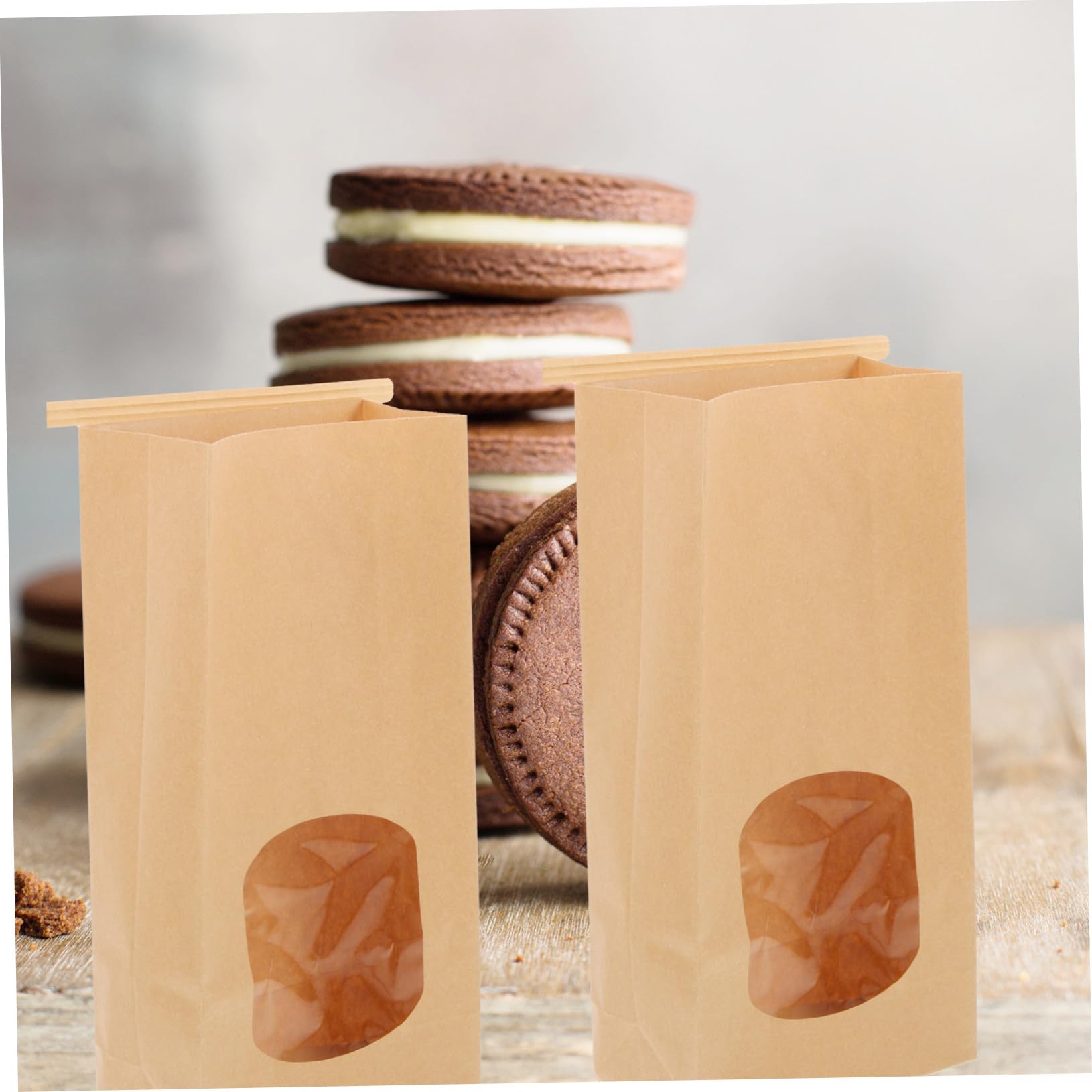 Sachets à Biscuits pour L'emballage Halloween en Kraft 100pcs 8oz