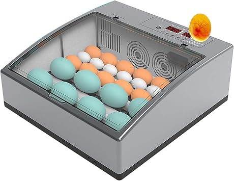 Egg Incubator with Automatic Egg Turning and Humidity Control, Mini Poultry Hatching System, for Chicken Eggs, Duck Eggs, Goose Eggs, Quail Eggs Hatcher Machine