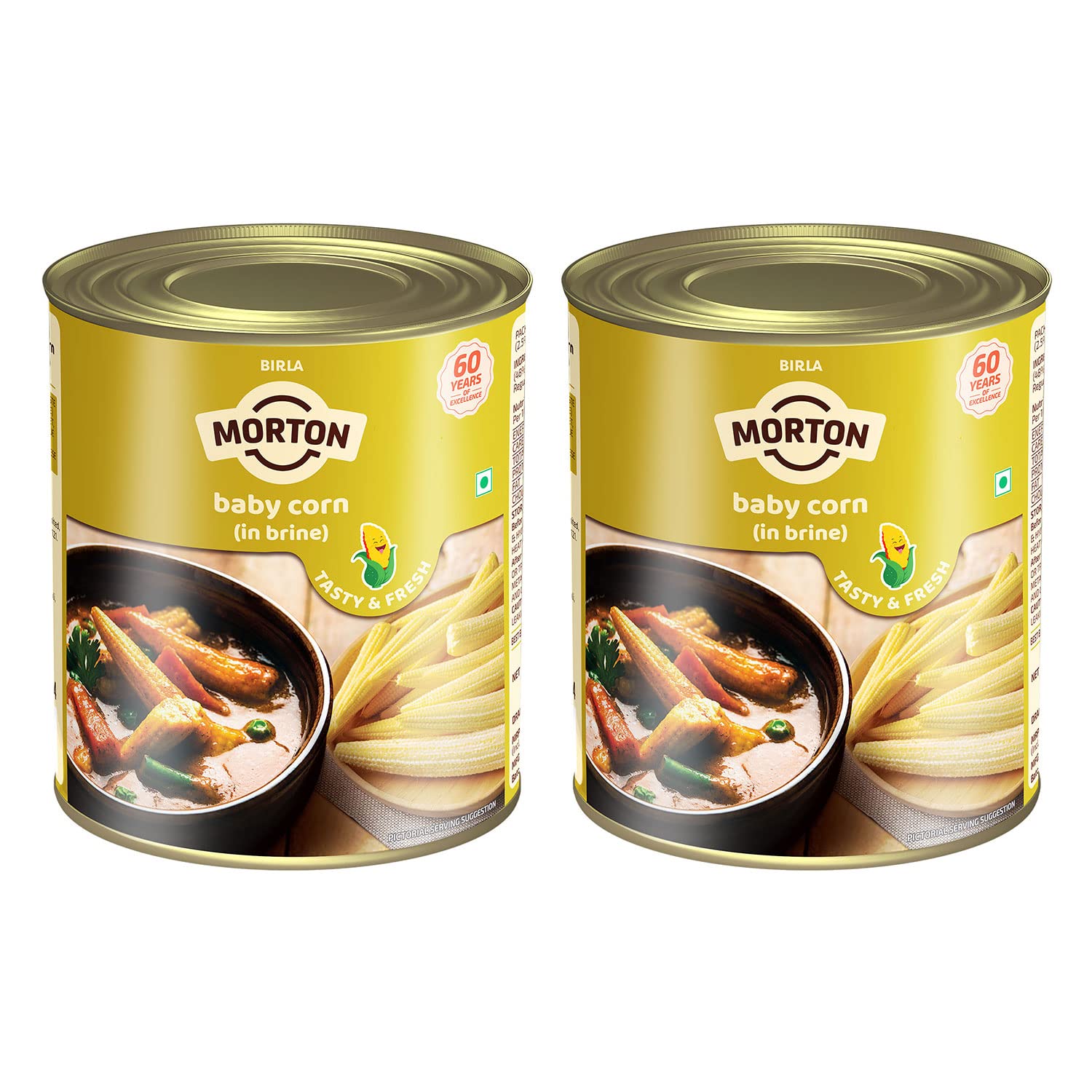 Morton Baby Corn In Brine | Rich In Fibers And Nutrients | Small & Farm Fresh Baby Corn | No Added Colours & Preservatives | Ready to Eat Baby Corn - 800gm (Pack of 2) (B0BT1QQXM4) Amazon Price History, Amazon Price Tracker