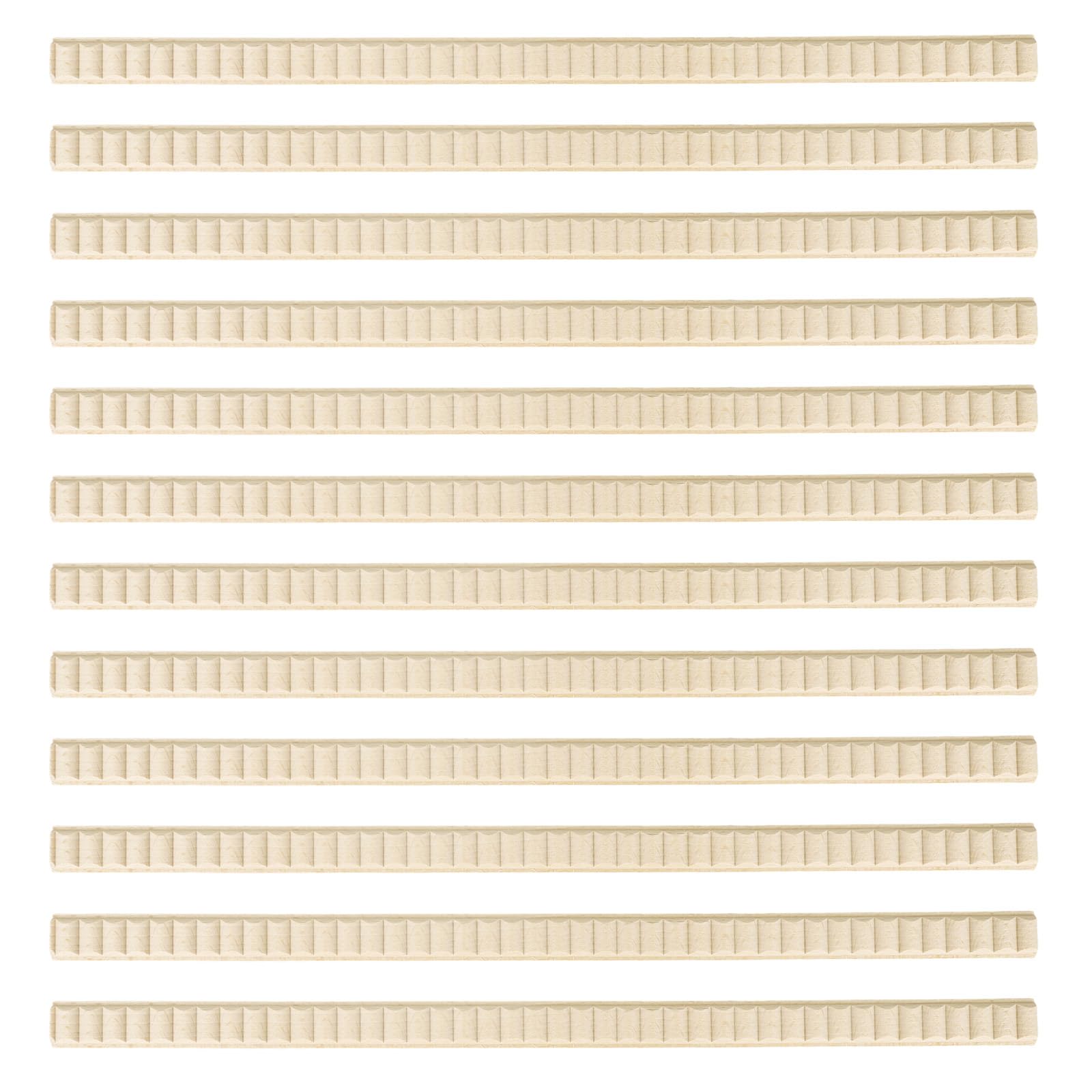 12pcs Unfinished Wood Trim