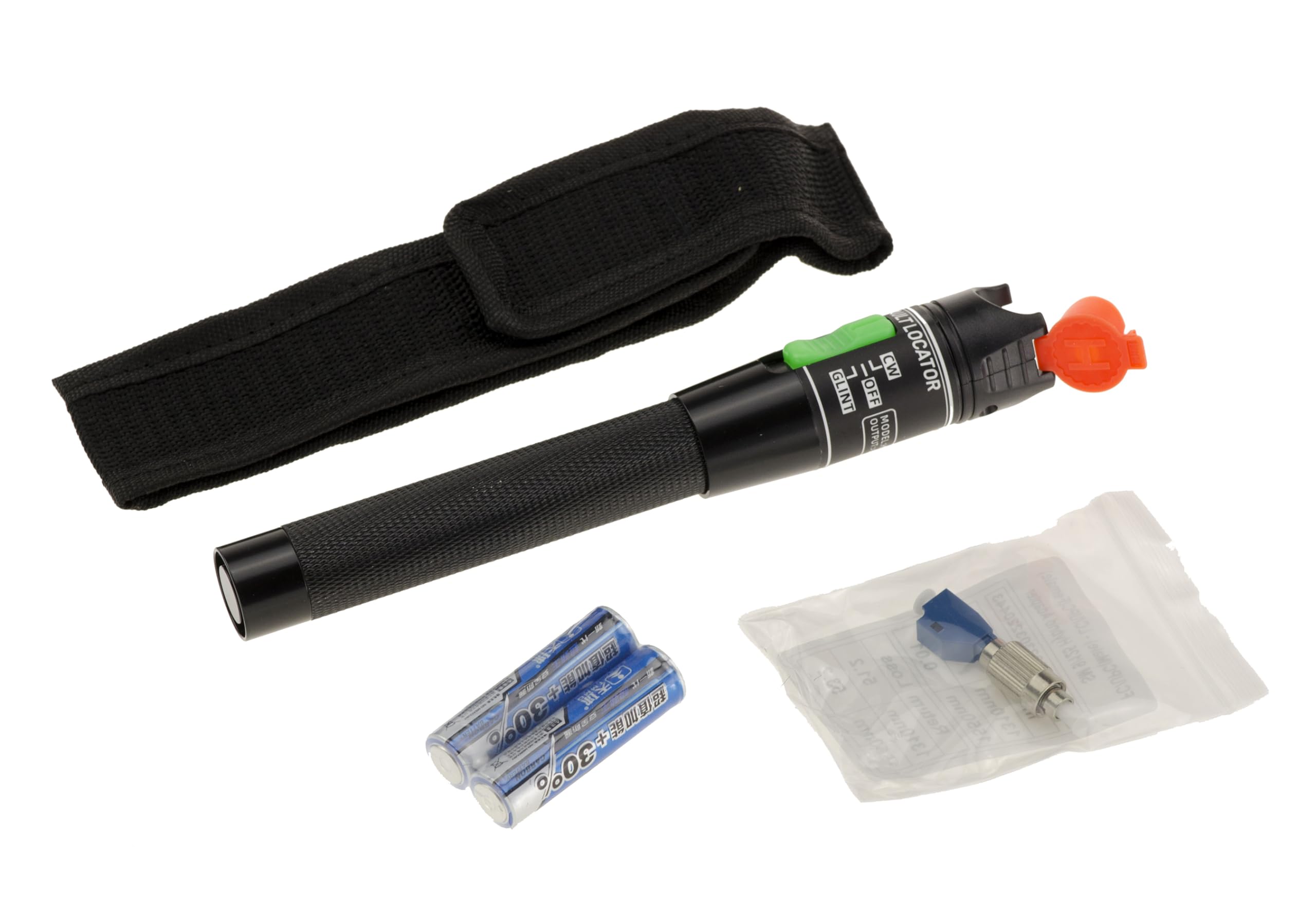 KALEA-INFORMATIQUE Glasfasertester Typ Visual Fault Locator VFL 30mW, Reichweite 30km, mit FC LC Adapter