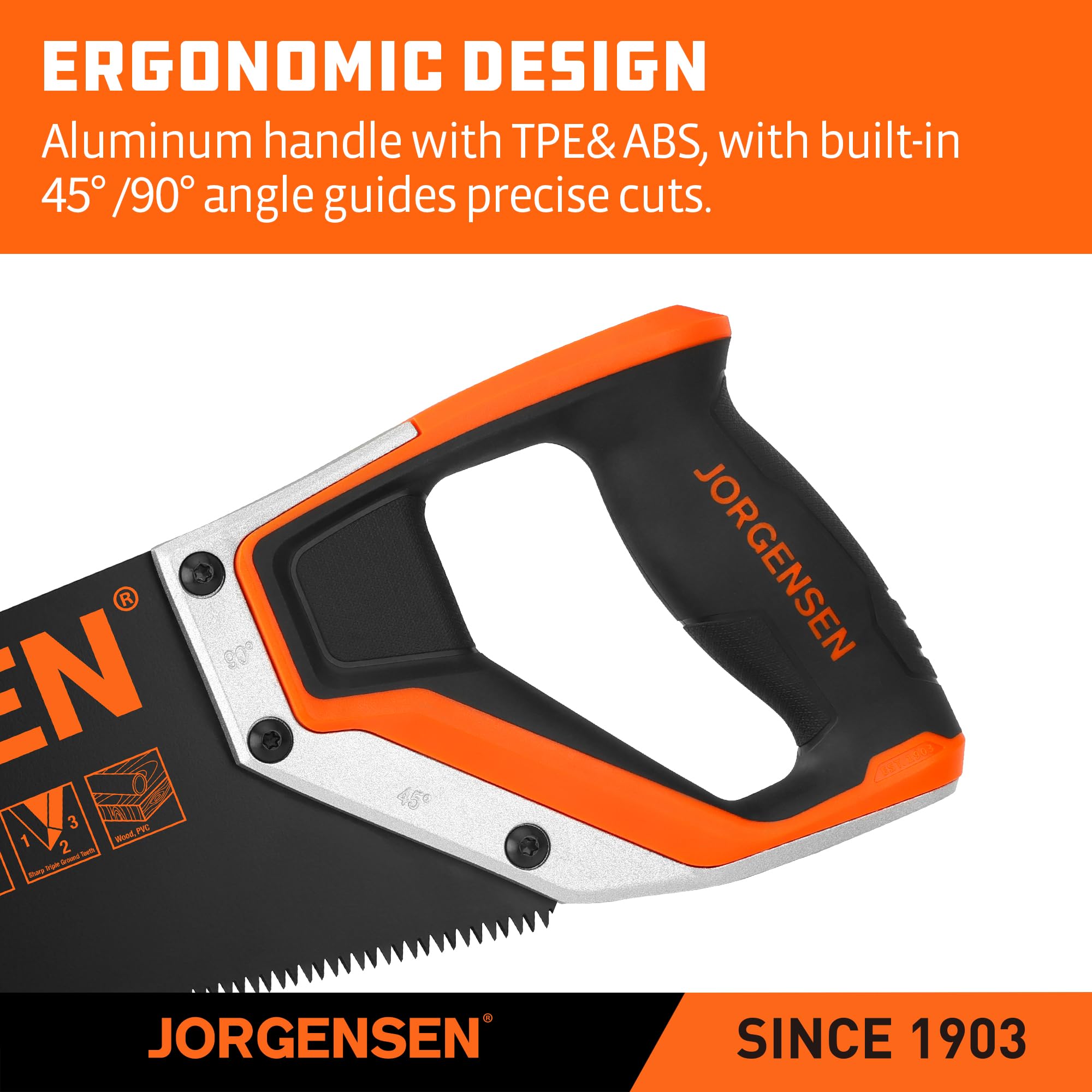 Jorgensen 15" Hand Saw - Fast Cutting -5