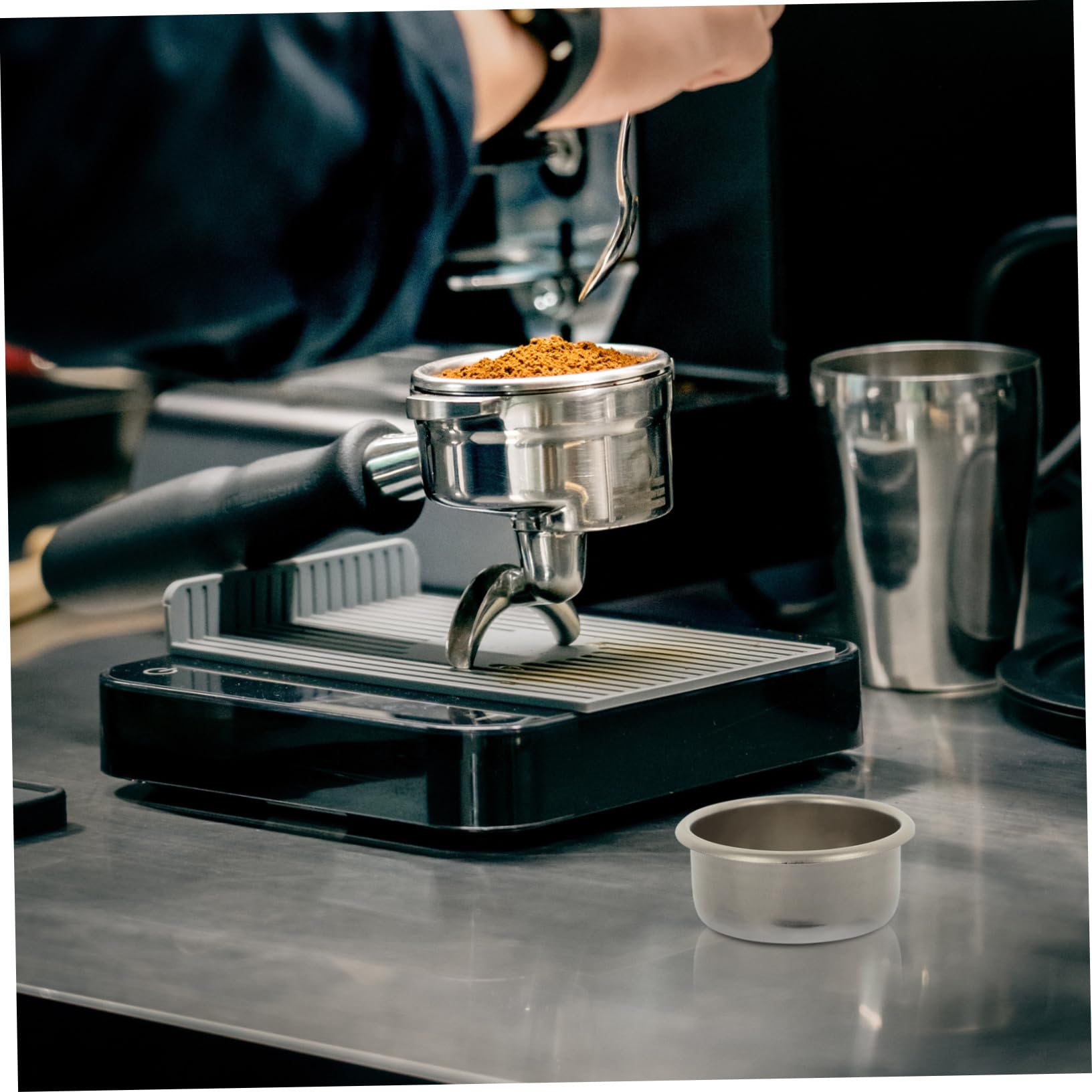 DOITOOL Lot De 4 Filtres À Expresso En Acier Inoxydable Pour Machine À Café Filtre À Expresso Filtre À Café Extraction Fine Du Goût Du Café