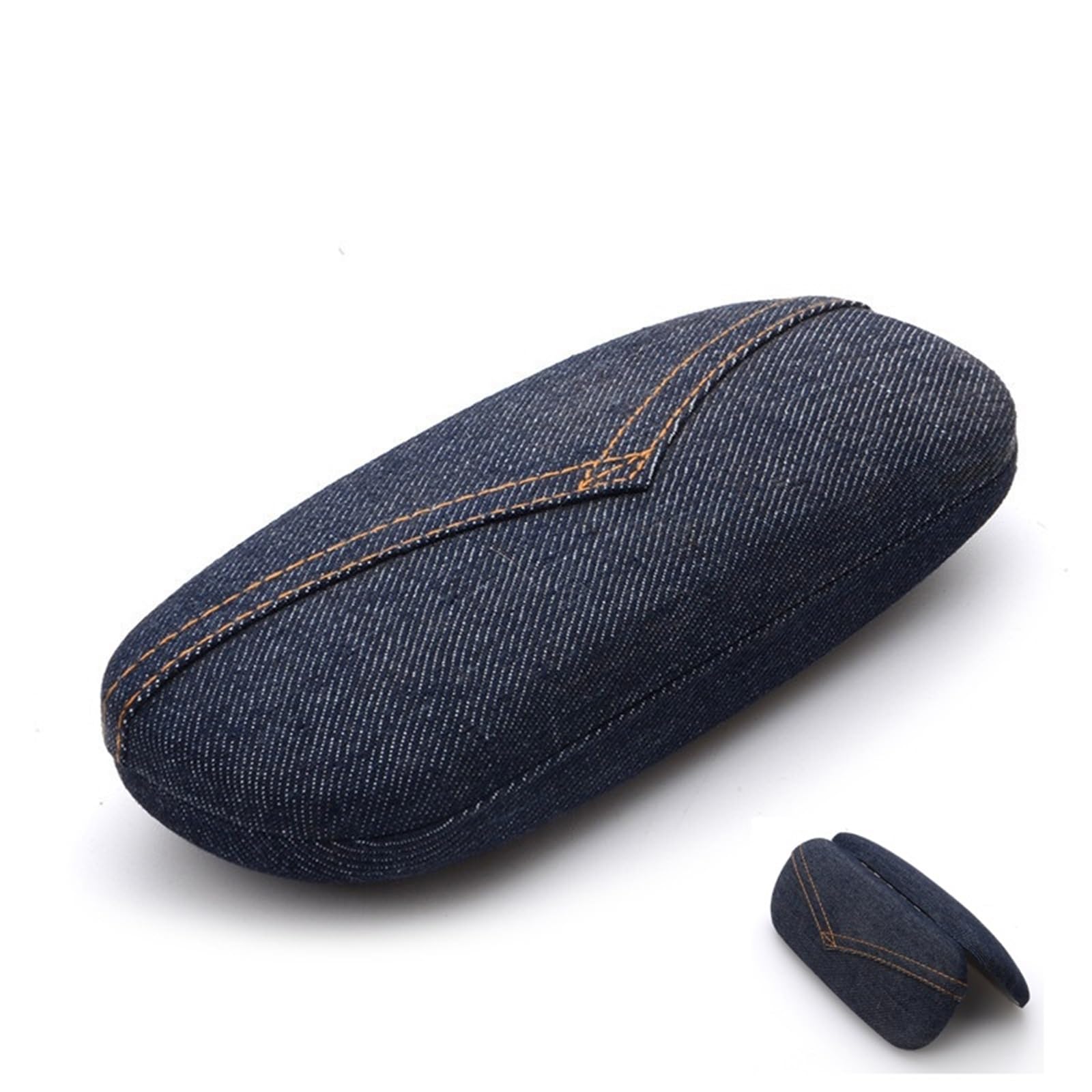 Étui rigide en denim for lunettes de soleil et vue, protège-lunettes lecture for hommes femmes, boîte rangement d'organisation