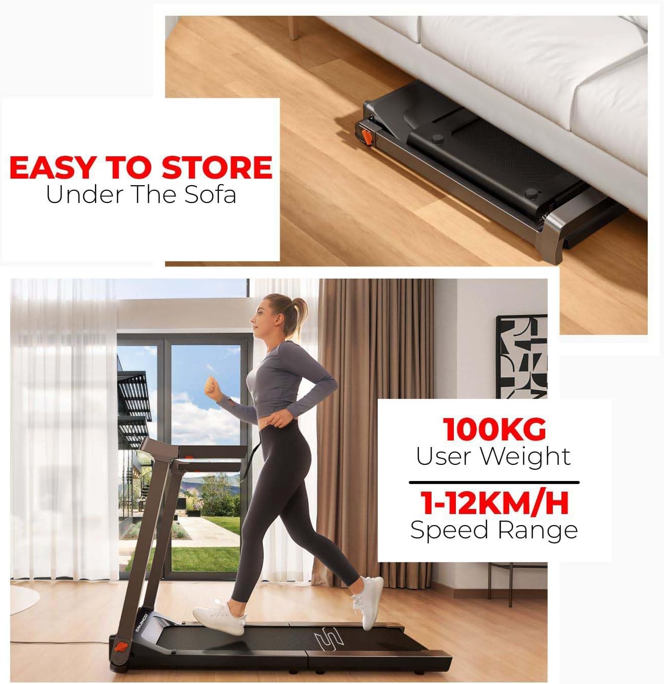 SPARNOD FITNESS STH-3090 Treadmill LED display