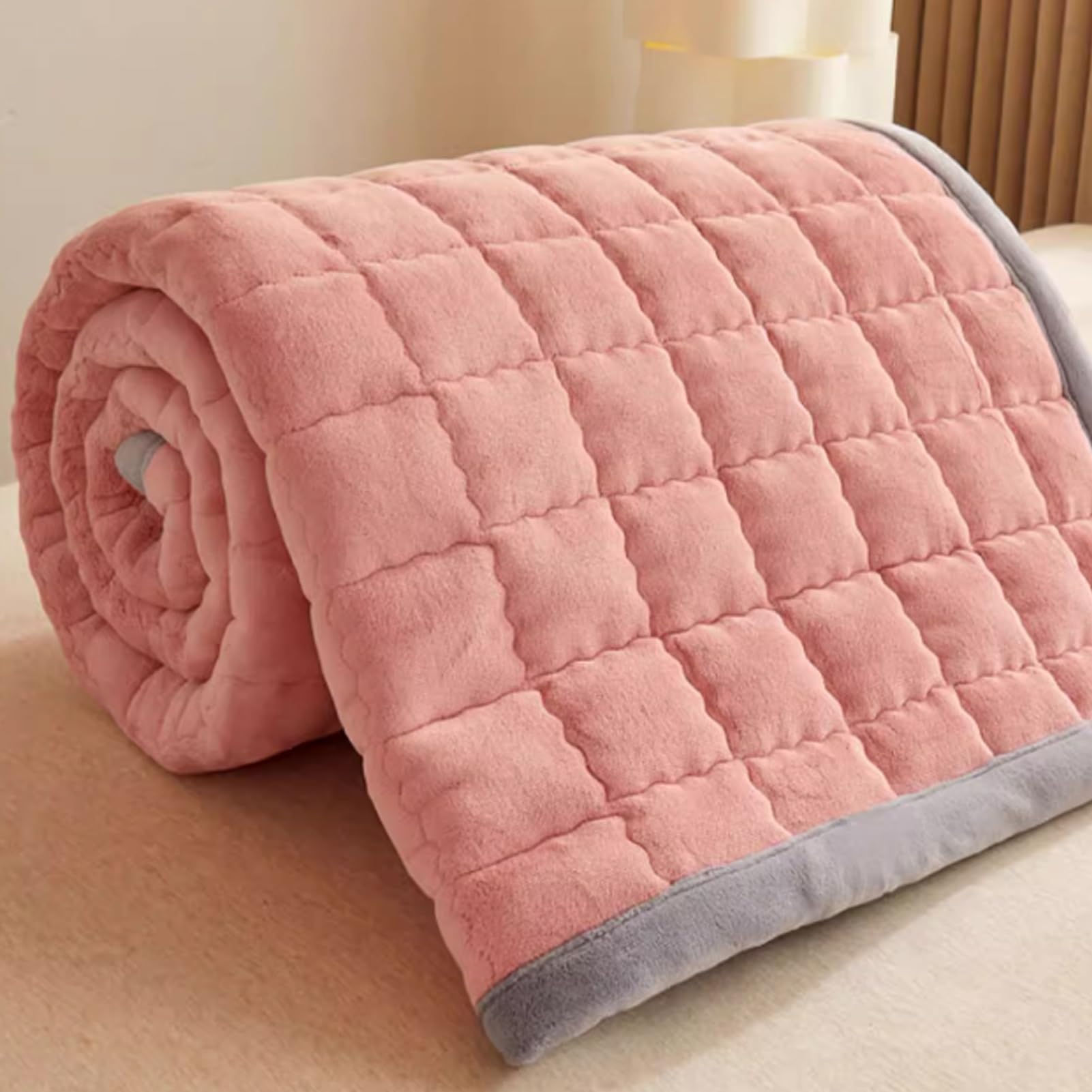 Matelas futon portable, matelas de sol épais pour invités, tapis de couchage enroulable pour dortoir d'étudiant, tapis de lit pliable, économiseur d'espace
