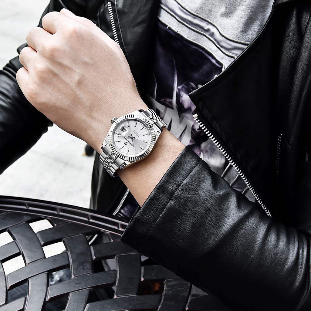 Pagani Design Luxus Herren Mechanische Automatikuhr Japan NH35 Uhrwerk Edelstahl AR Synthetischer Saphir 100m Wasserdicht Elegant Kleid Sport Uhr Datum