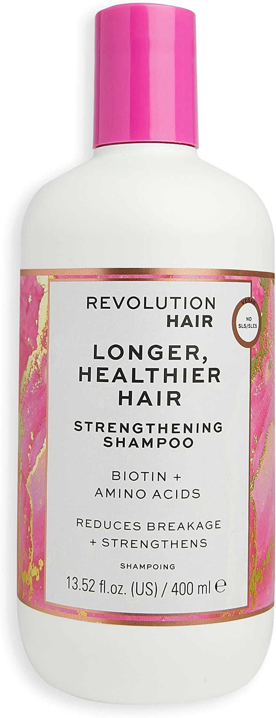 Hair Shampoo for Longer Healthier Hair, Reduces Breakage, Vegan and Cruelty-Free, 400ml