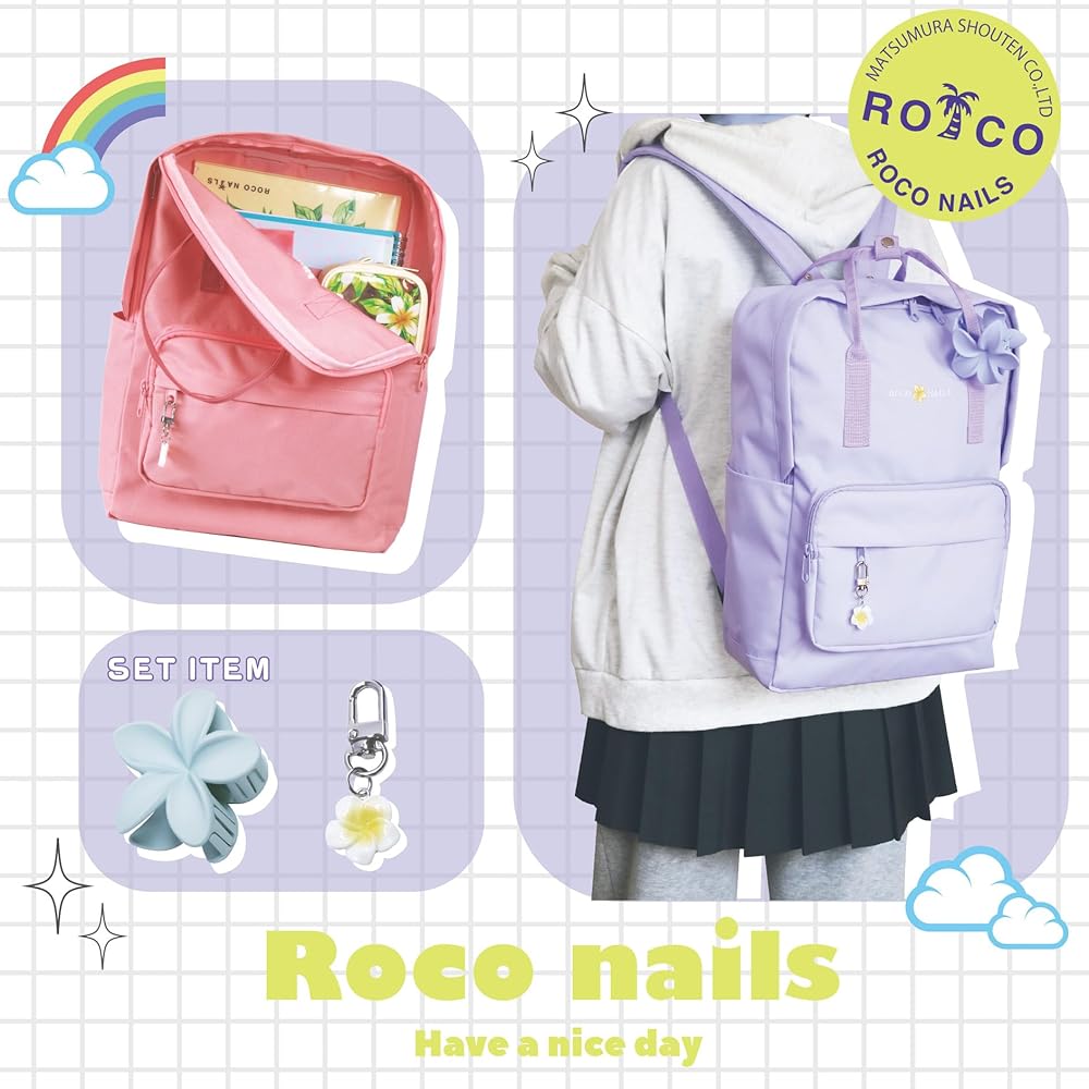 ロコネイル ROCO NAILS スクールバッグ スクバ ライトピンク 楽天市場】ROCO NAILS ロコネイル スクールバッグ スクバ カラー