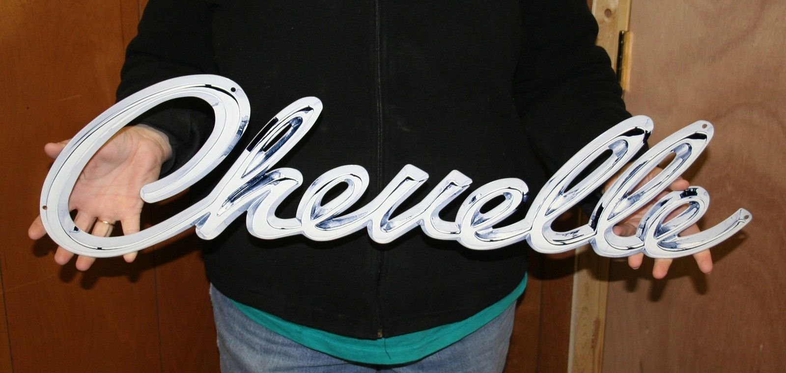 PhotoSteel Compatible with 1968-1969 Chevrolet Chevelle Script Large Metal Sign - 30" x 8"