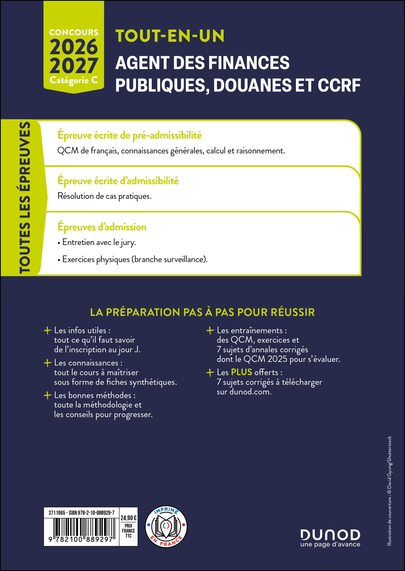 Concours commun Agent des finances publiques, douanes et CCRF - 2026-2027: Catégorie C - Tout-en-un