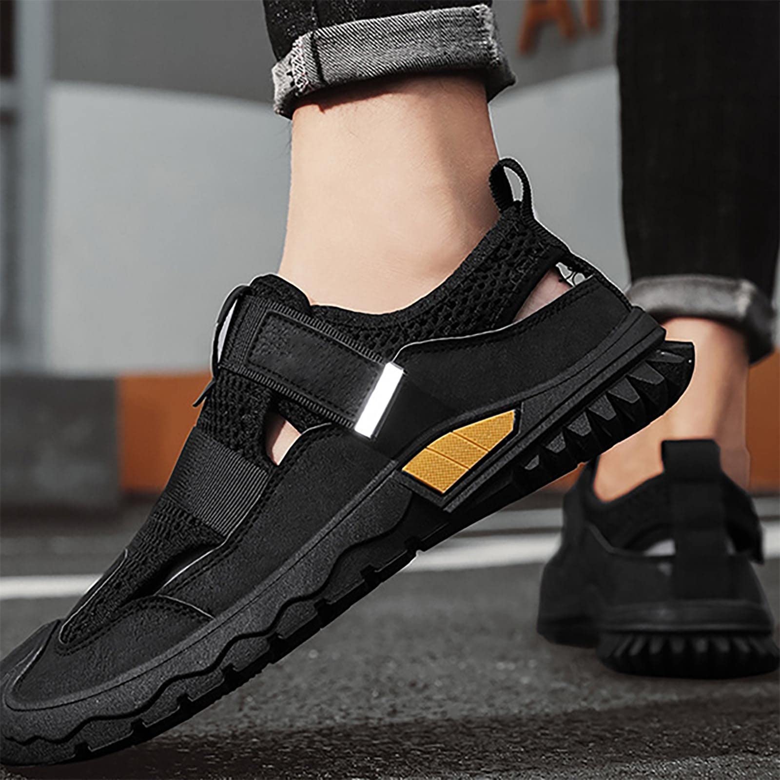Scarpe da ginnastica da uomo, traspiranti, da passeggio, da spiaggia, da trekking, antiscivolo, per attività all'aria aperta, per il tempo libero, per l'escursionismo, per lo sport all'aria aperta,