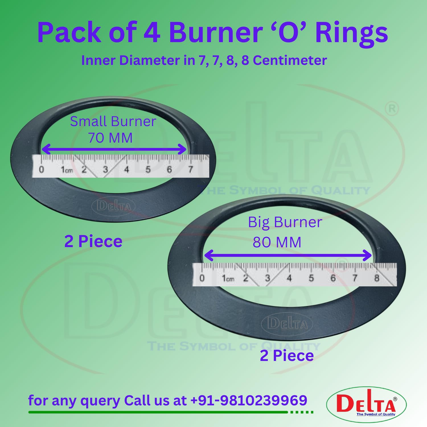 Gas Stove O-Rings - Fits Prestige, Sunflame -2