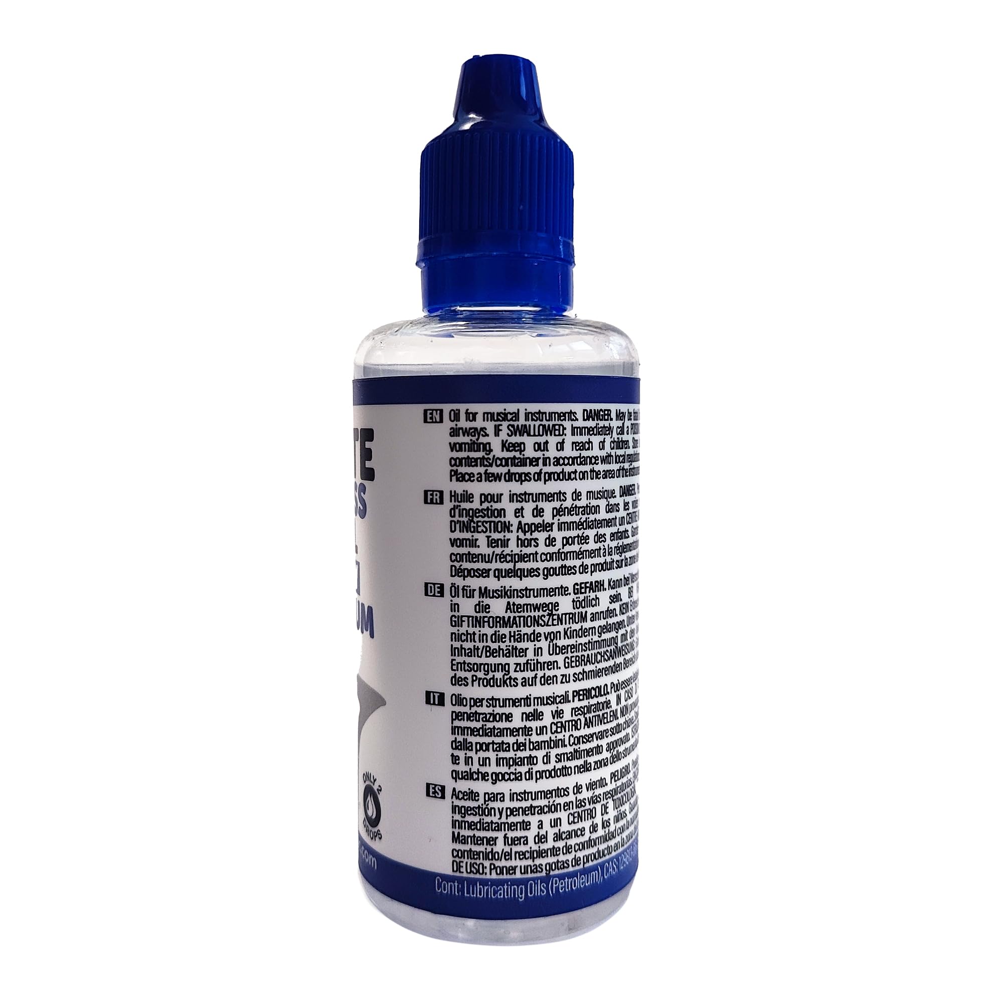 Elite Brass Oil New Medium 60 ml Huile pour instruments de musique à vent : trompette, trombone, fliscorne, trompe, tuba, etc