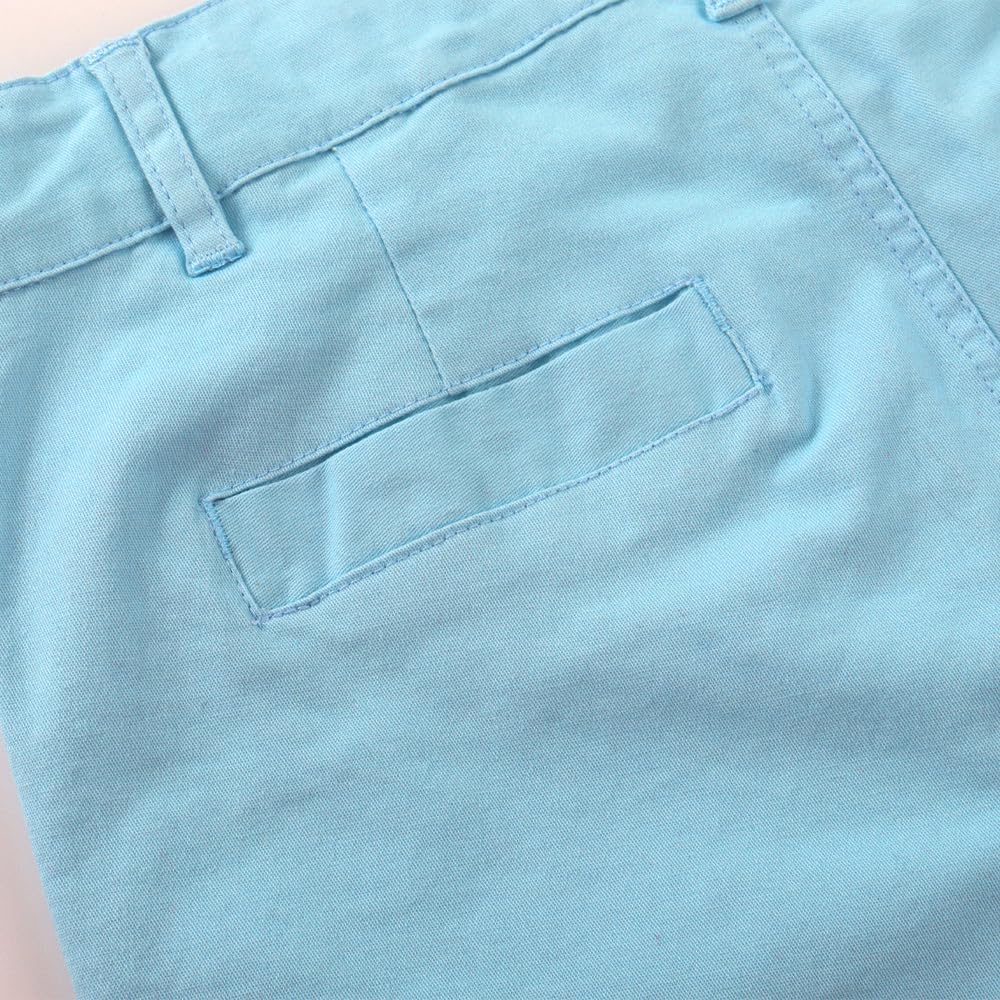 Spring&Gege 【キャップ】 ボーイズコットンツイルフラットフロントユニフォームストレッチチノショーツ