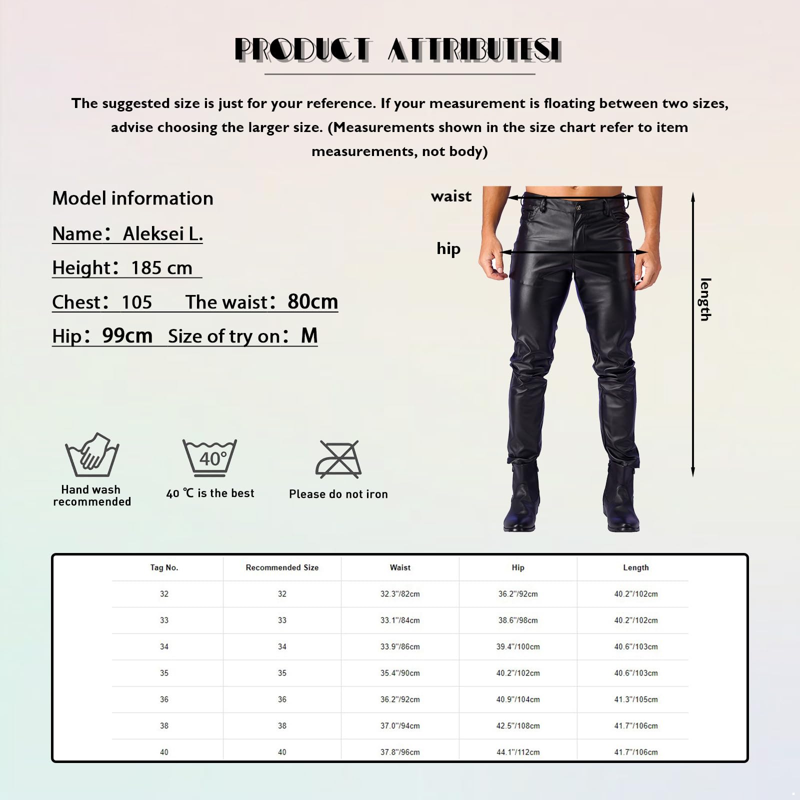 Pantaloni da uomo Wetlook skinny, in pelle laccata, con sacchetto a bulge, elasticizzati, in similpelle, slim fit, taglio dritto, erotici