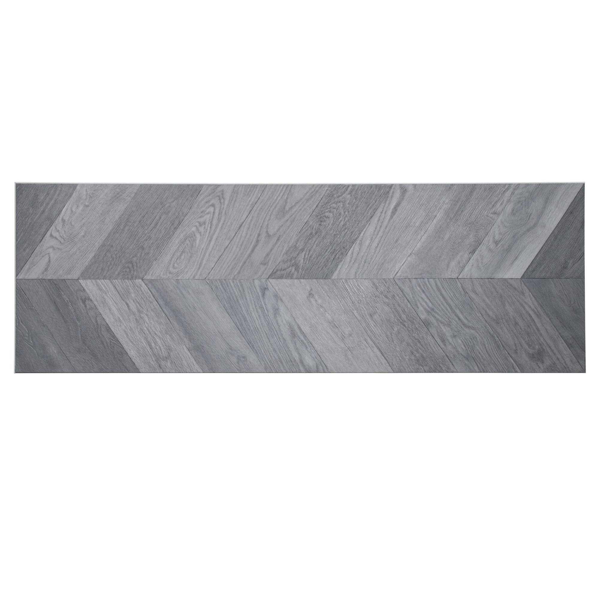 Lucida Surfaces Luxury Vinyl Flooring Planks | Chevron Interlocking Flooring for DIY Installation | 4 Wood-Look Planks | MaxCore Deco | Charcoal Oak | 26.5 Sq. Feet