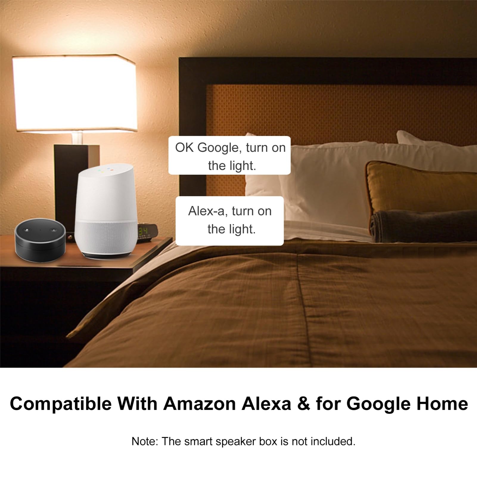 Acouto Bombilla RGB+W+C Bombilla LED 5W GU10 Luz Regulable Aplicación de Teléfono Control Remoto Compatible con Home Tmall Elf para Control de Voz WiFi You Mobile Remo BombillaWiFi Luz LEDWiFi (5)
