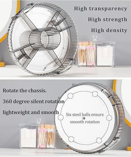 Miniatura 7 de 360  rotary makeup organizer, bathroom counter organizer,skincare care organizer,make up organizers and rotary storage.