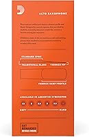 Vista 3 de D’Addario Woodwinds, cañas para saxofón Rico, saxofón alto, RJA2520, resistencia 2.0, paquete de 25