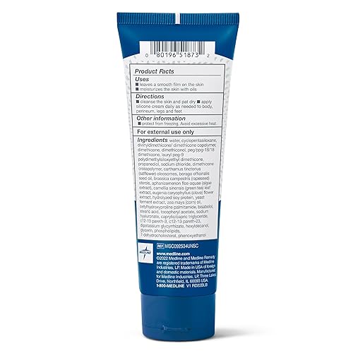 Miniatura 7 de Medline Remedy Crema clínica de silicona (4 onzas), 12 unidades, sin perfume, agrietada, piel sensible, transpirable, cuidado de la incontinencia,