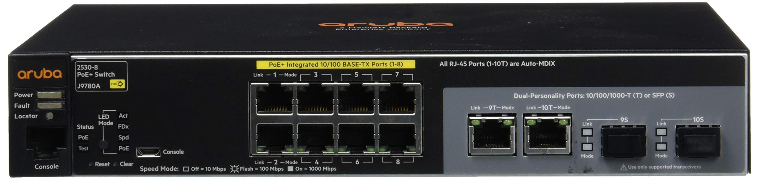 HP J9780A Netzwerk-Switch, 16.000 Eingänge, 5,6 GB/s, PoE+, 76,7 W