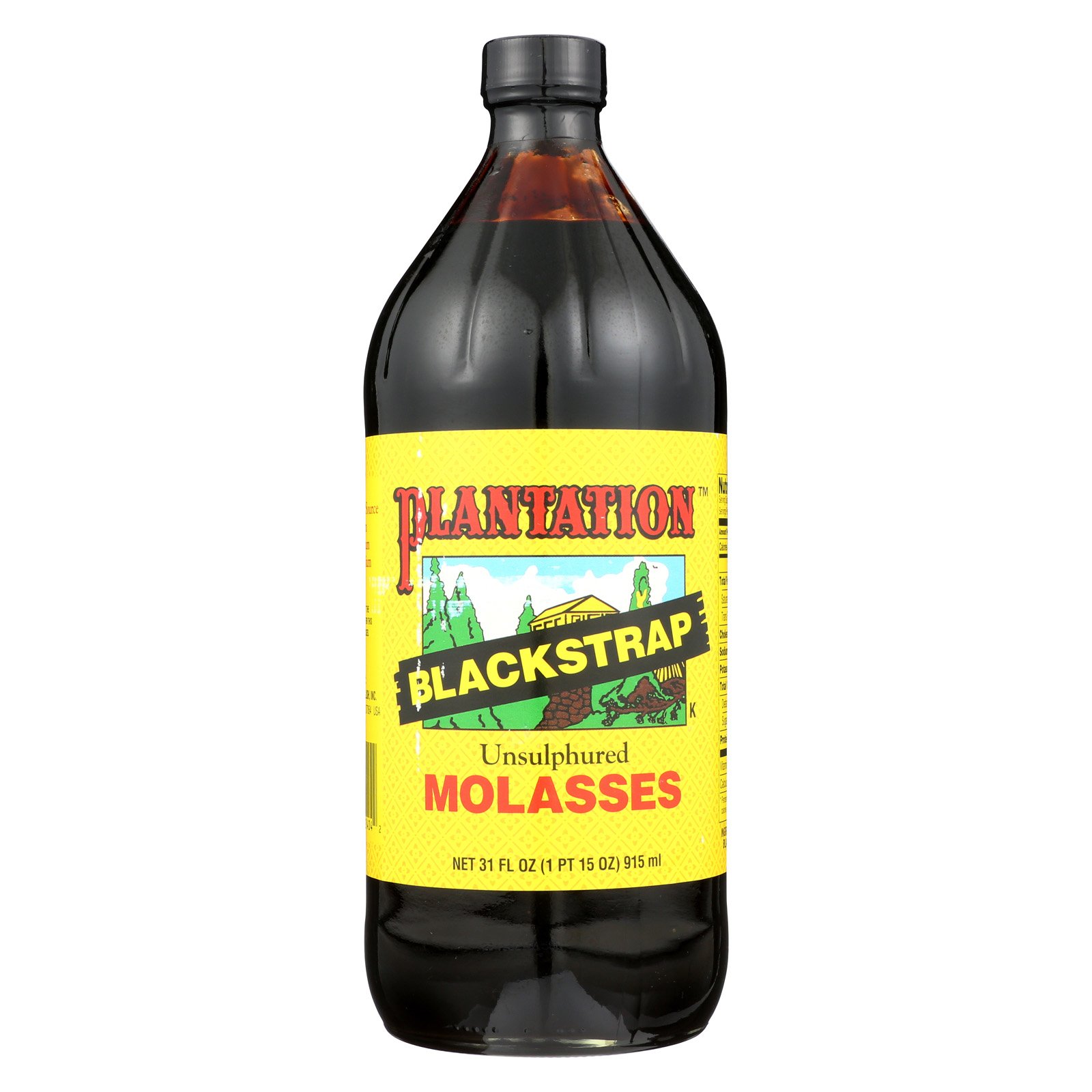 Plantation Molasses Black Unsulphered, 31 oz
