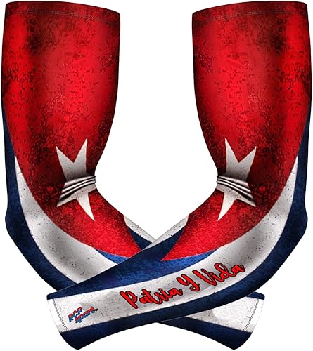 Mangas de brazo cubanas Patria y Vida, mangas deportivas RCP, talla M mangas de compresión de protección solar para cubrir el brazo, M
