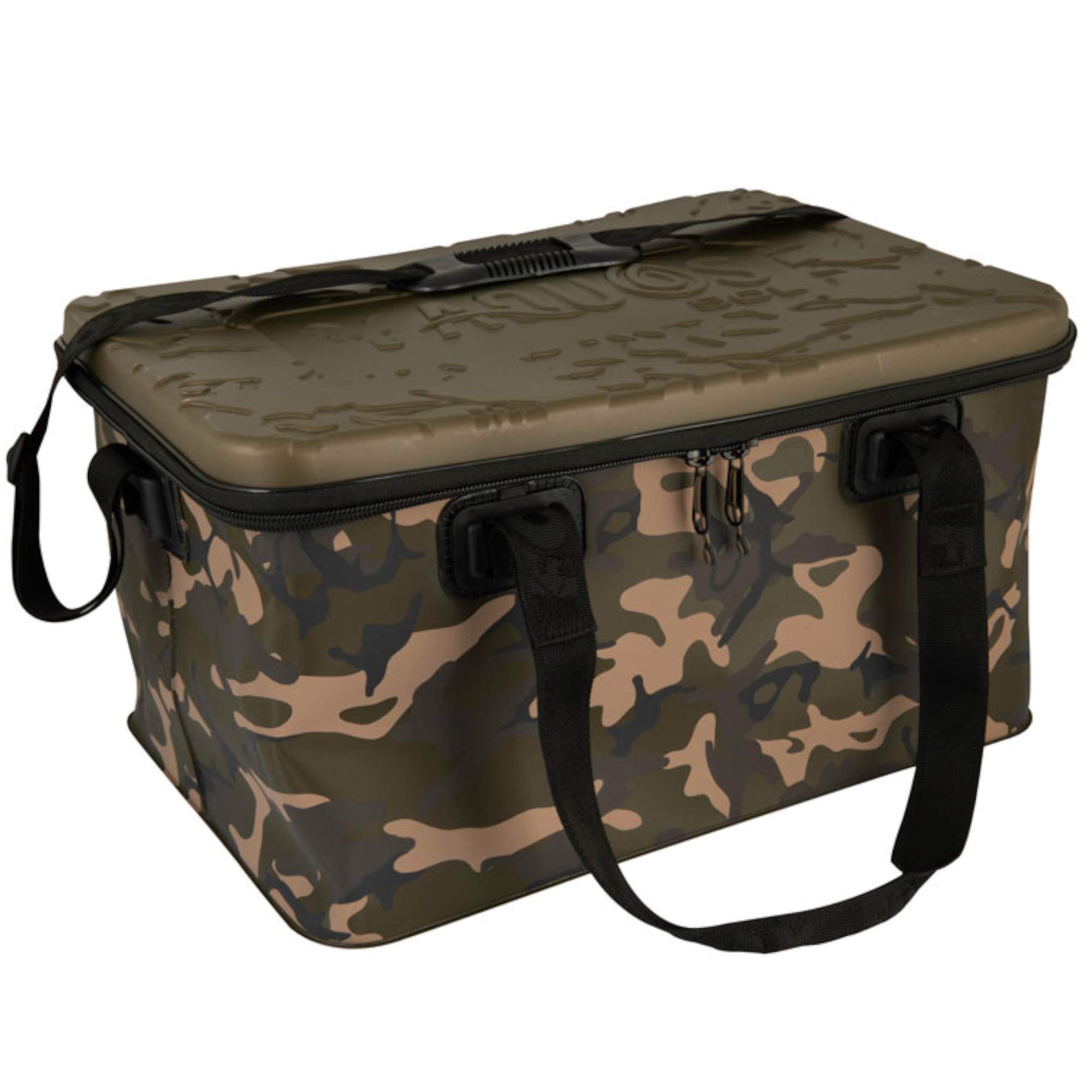 Fox Aquos Camolite 50L 51x37,5x27,5cm - Angeltasche für Angelzubehör, Tackletasche zum Karpfenfischen, Zubehörtasche für Angelkleidung & Tackle
