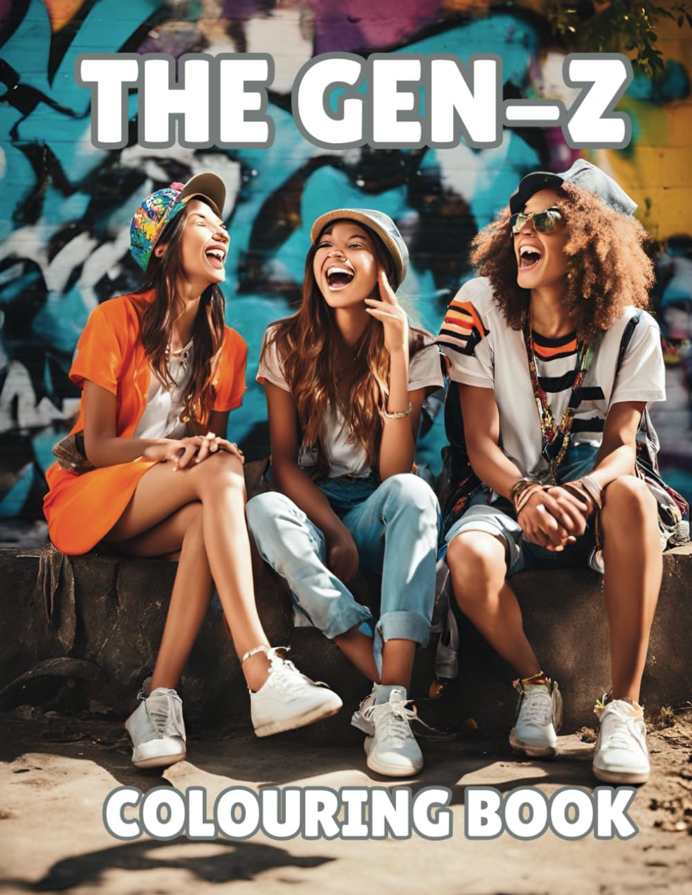 Gen-Z Slang & Scenes: A Trendy Coloring Book for Teens: Dive into the world of Gen-Z culture