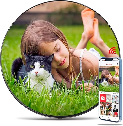 Miniatura 16 de SAMMIX Marco de fotos digital de 10.1 pulgadas, WiFi, marco de fotos digital electrónico, pantalla táctil IPS, 16 GB, mesa y montaje en pared, Negro