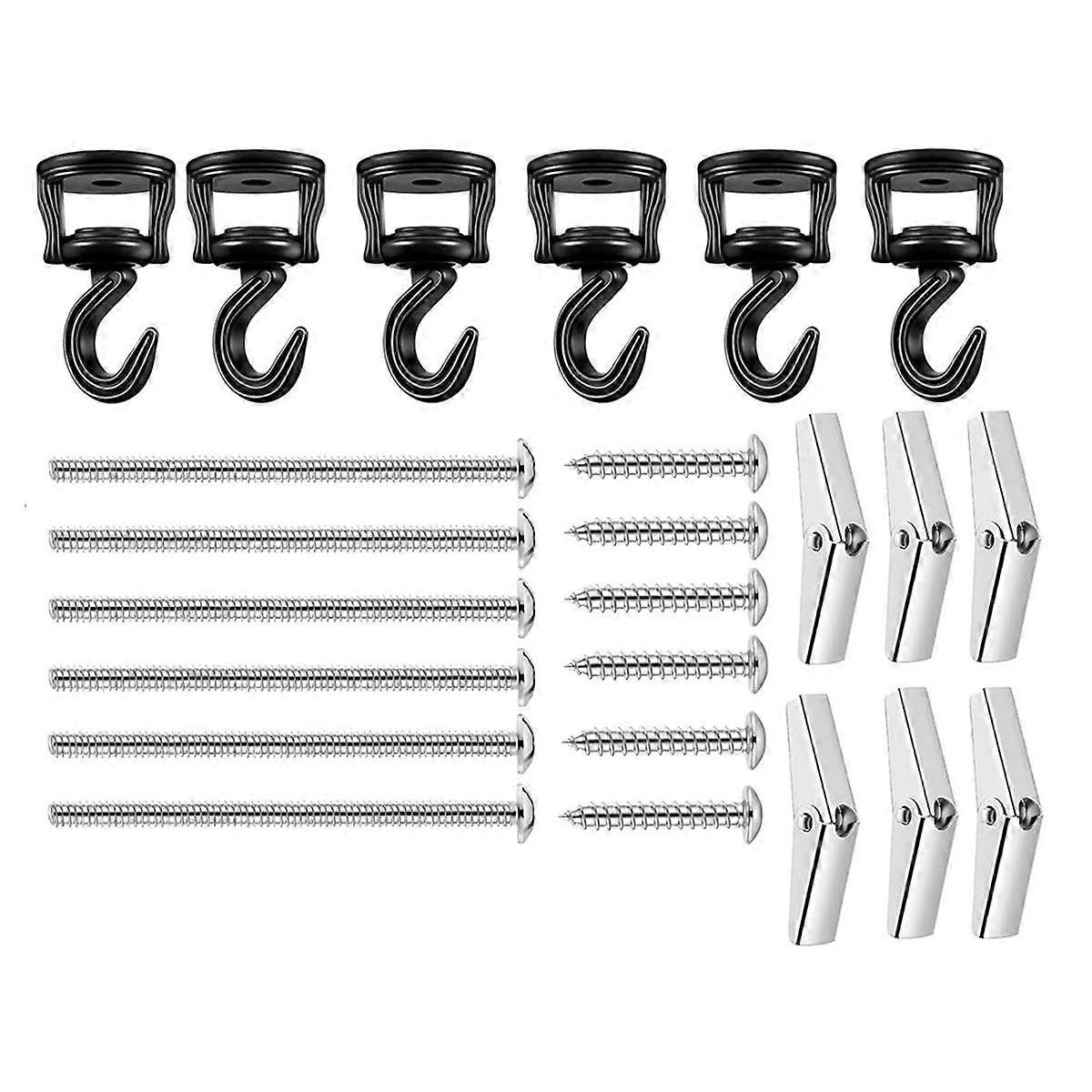 JOYHAPPST Ceiling Hook Lighting Hook Orchid Hook for Hanging Plants Swivel Hook for Ceiling Installation Cavity Wall Fixing