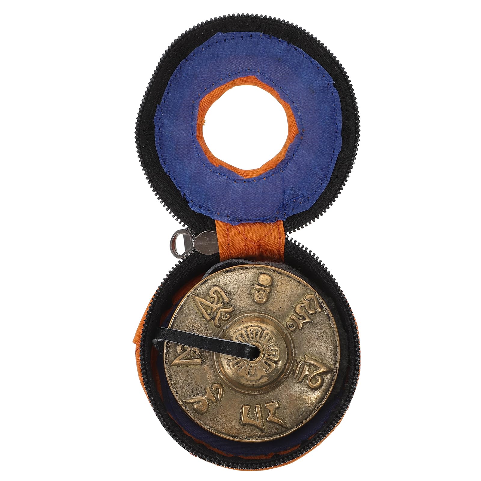 HOMSFOU 1 Satz Tibetische Tingsha-Glocken Meditationsglocke Behälter Musikinstrument Kinderinstrumente Touch-The-Bell Nepal-Schlaginstrument Mini-Kupfer-Fingerbecken