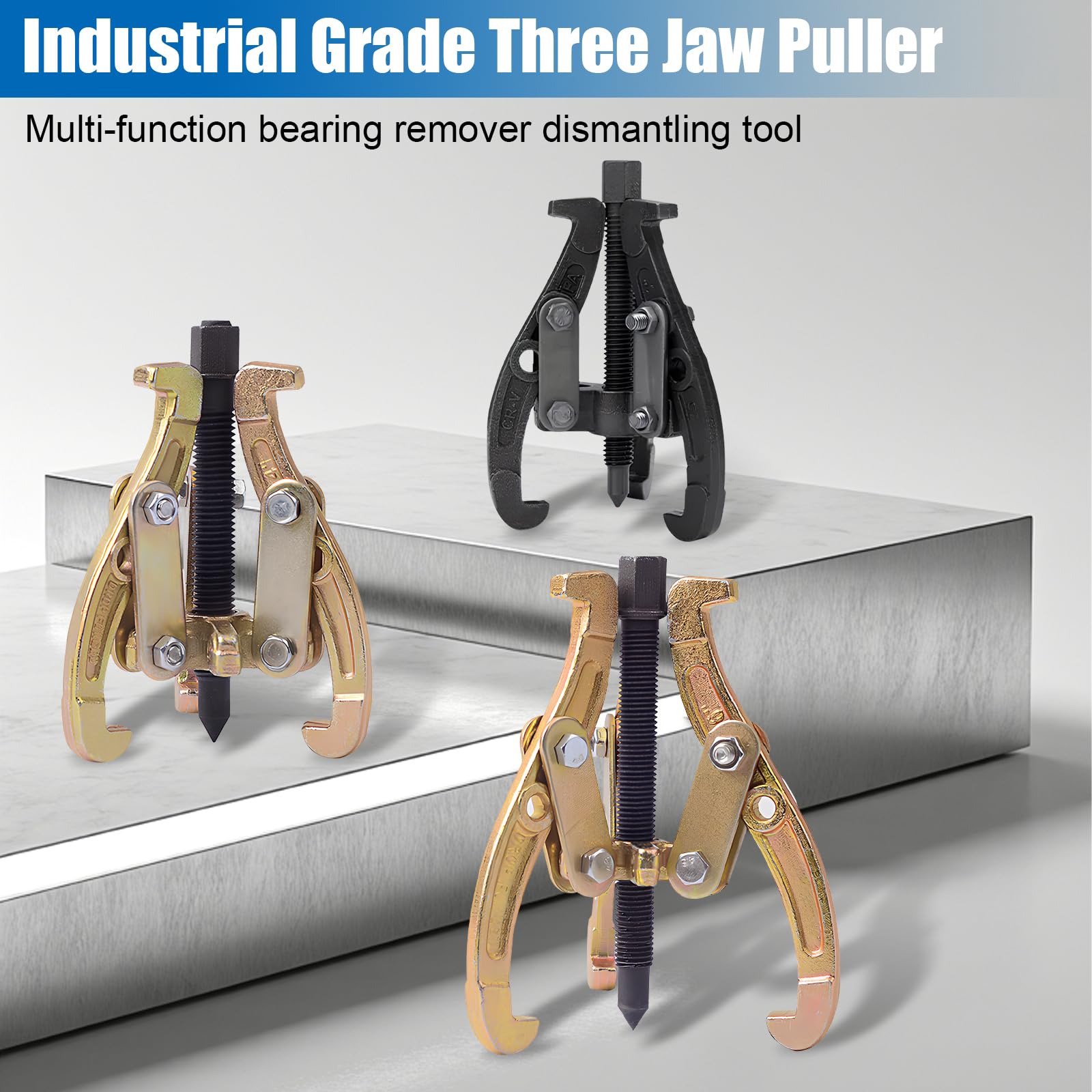 Estrattori Per Cuscinetti 3 Pezzi 75/100/150 Mm Estrattore Per Cuscinetti Con 2/3 Ganasce Acciaio Al Carbonio Per Cuscinetti A Sfera, Ingranaggi