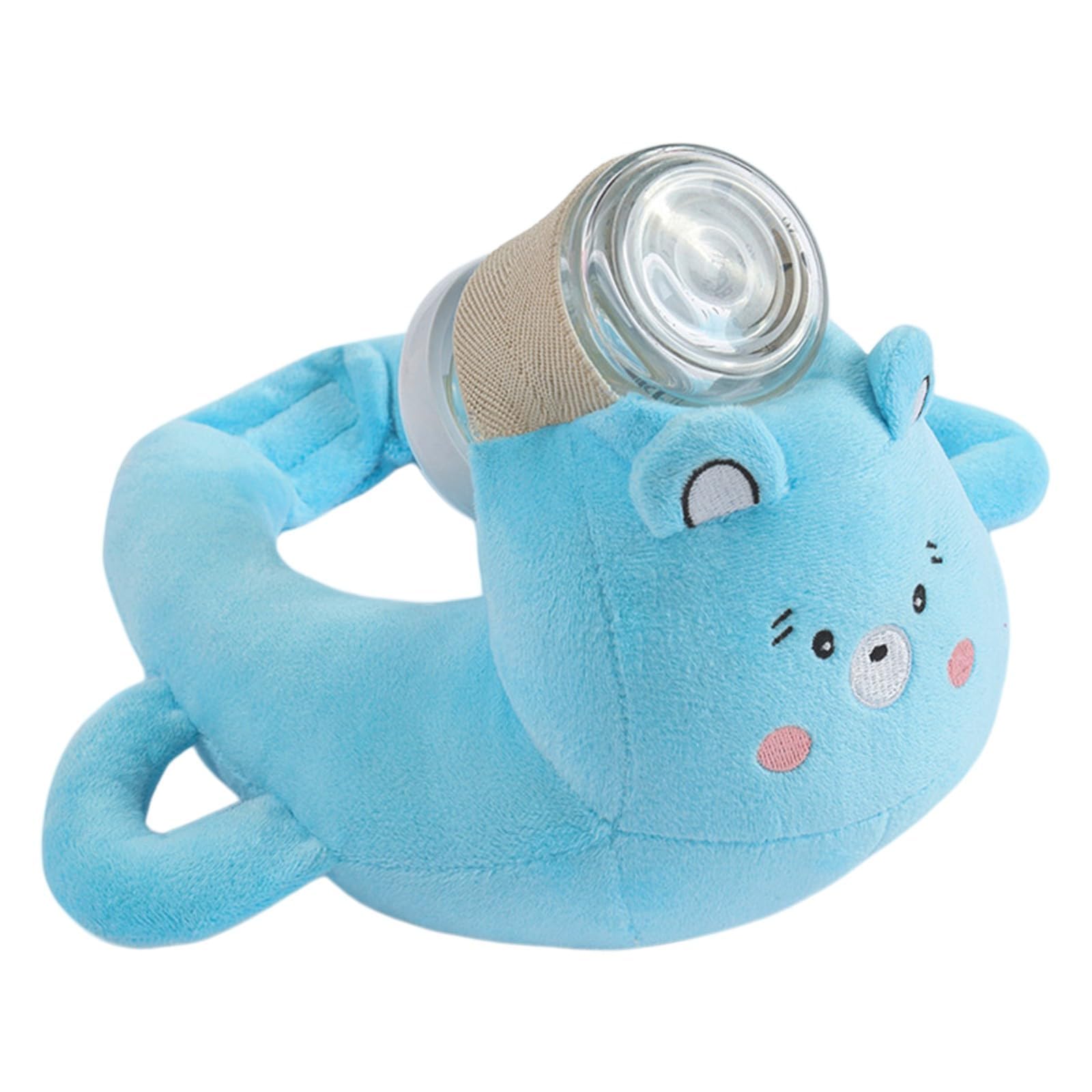 Generico Cuscino Porta Biberon, Cuscino Di Sostegno in Peluche Con Manici Regolabili, Ergonomico Per L'allattamento, Allevia La Tensione Al Polso, Supporto Per L'allattamento Con Biberon (C)