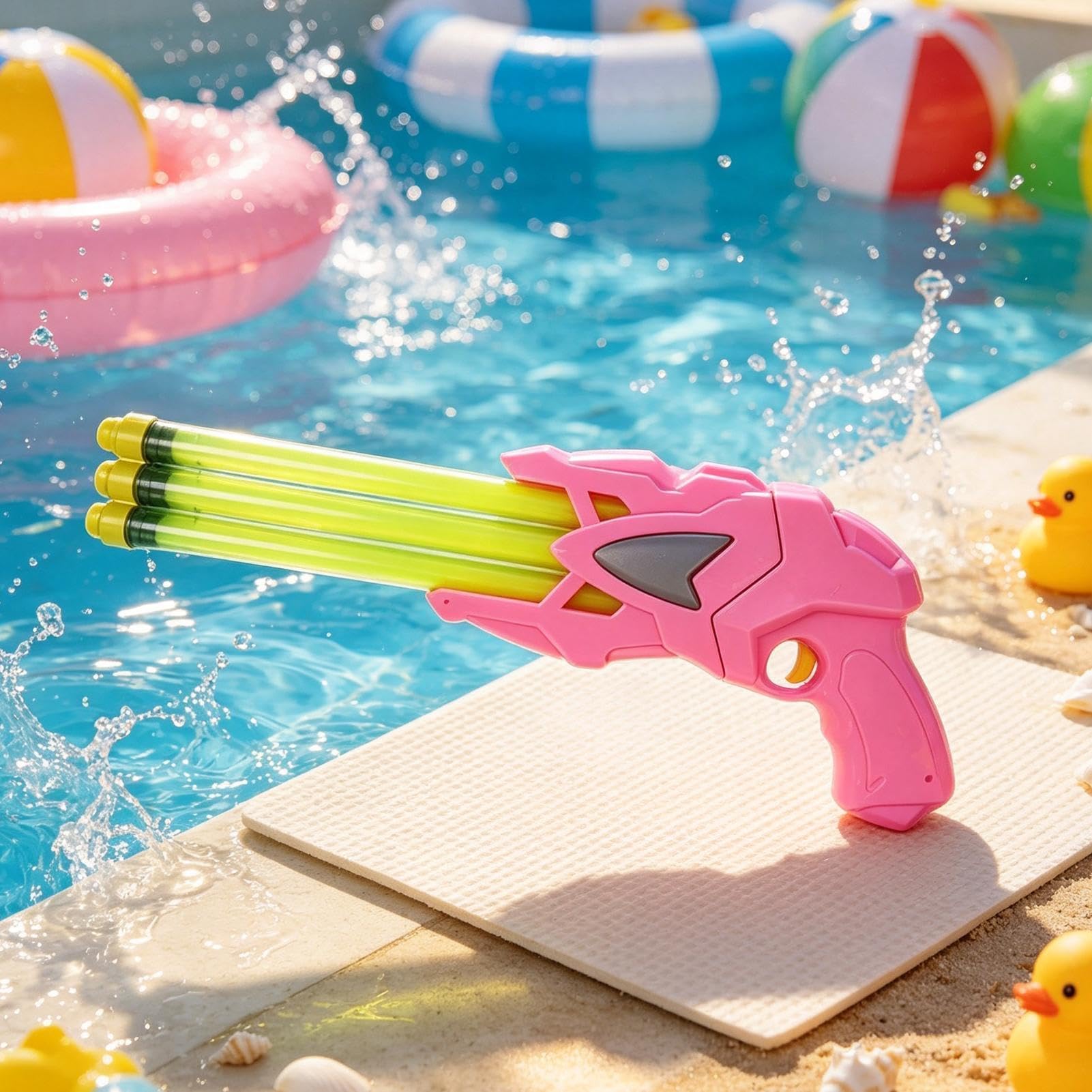 De Agua para Niños Juguete Veraniego Exterior Multitubo Extraíble | Juguetes Combate Acuático Infantiles Niños Adultos Cumpleaños Parque Camping Jardín Césped Patio Trasero Reuniones