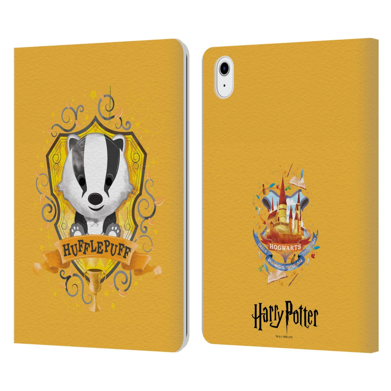 Funda iPad Air 2020 Harry Potter Hufflepuff carcasa libro cuero protectora tablet Apple 7