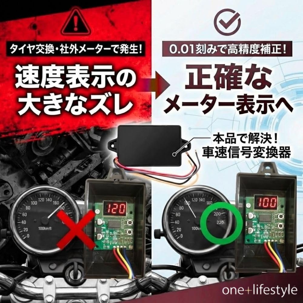 Amazon.co.jp: one+lifestyle 車速信号変換器 パルス変換器 12V/24V