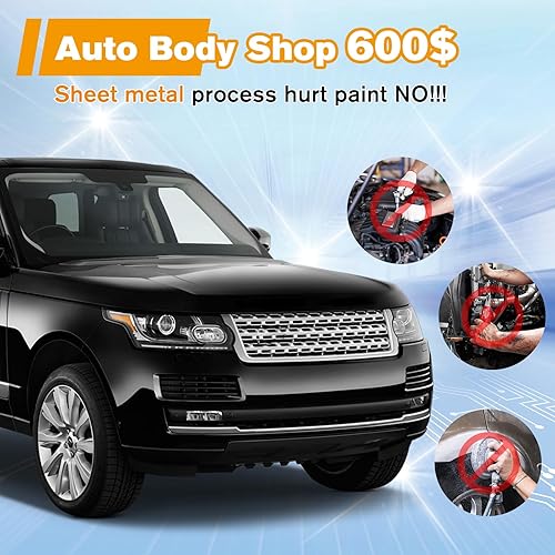 Miniatura 2 de Kit de extracción de abolladuras, reparación de abolladuras sin pintura con extractor de puente de ancho ajustable, extractor elevador, pistola de