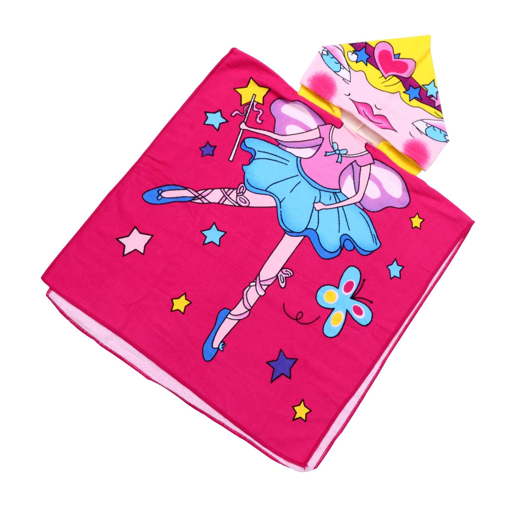 VICASKY 2pièces Peignoir De Bain à Capuche Créatif Cartoon pour Garçon Fille Serviette De Bain Respirante pour Garçon Fille Adaptée pour Plage Piscine