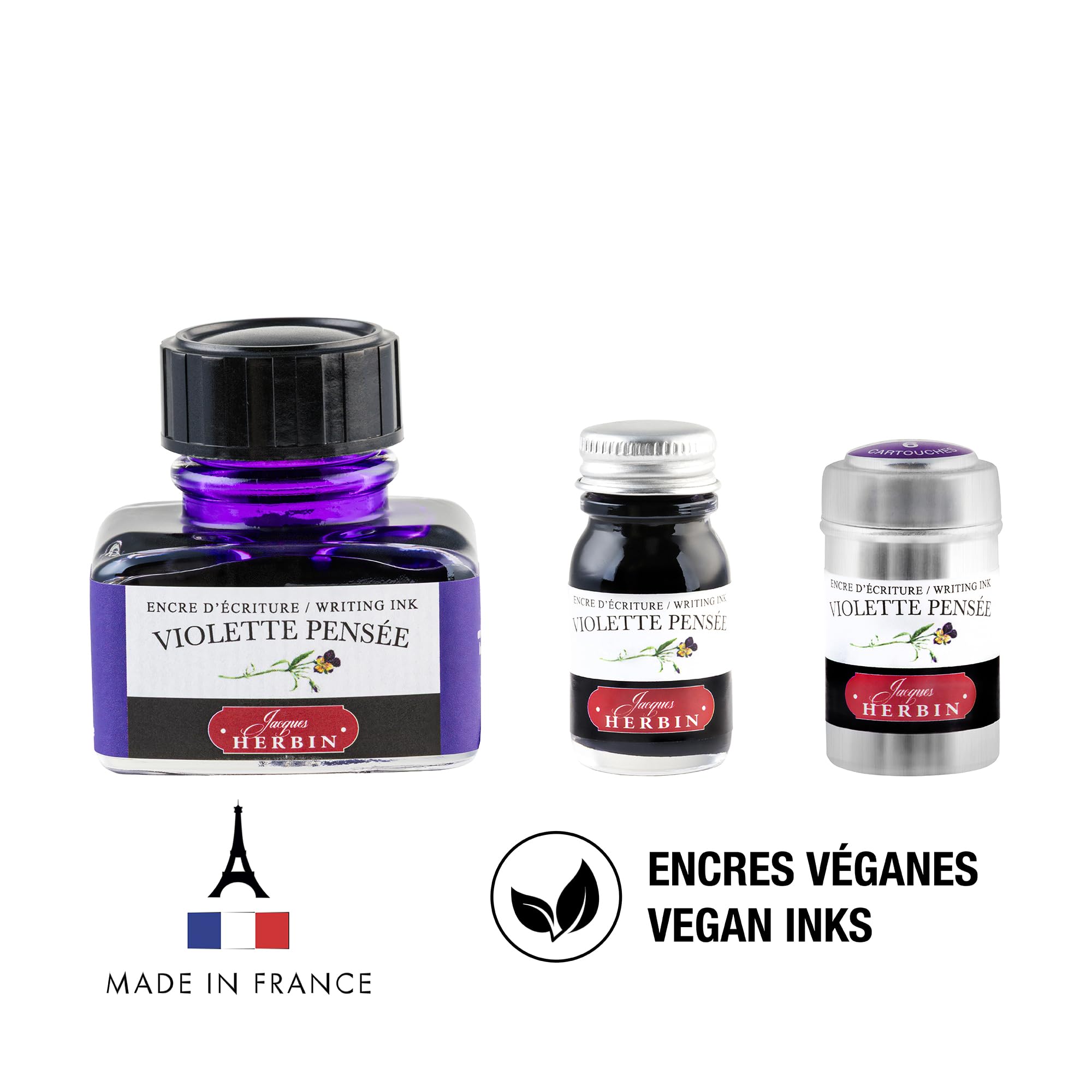 フランス製花柄のインク入れ Amazon.co.jp: エルバン(Herbin) トラディショナル インクl 10ml