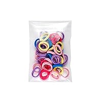 Vista 7 de 200 bolsas de celofán transparentes con autocierre adhesivo de 0.001 pulgadas, de plástico OPP para galletas horneadas y útiles para fiestas como