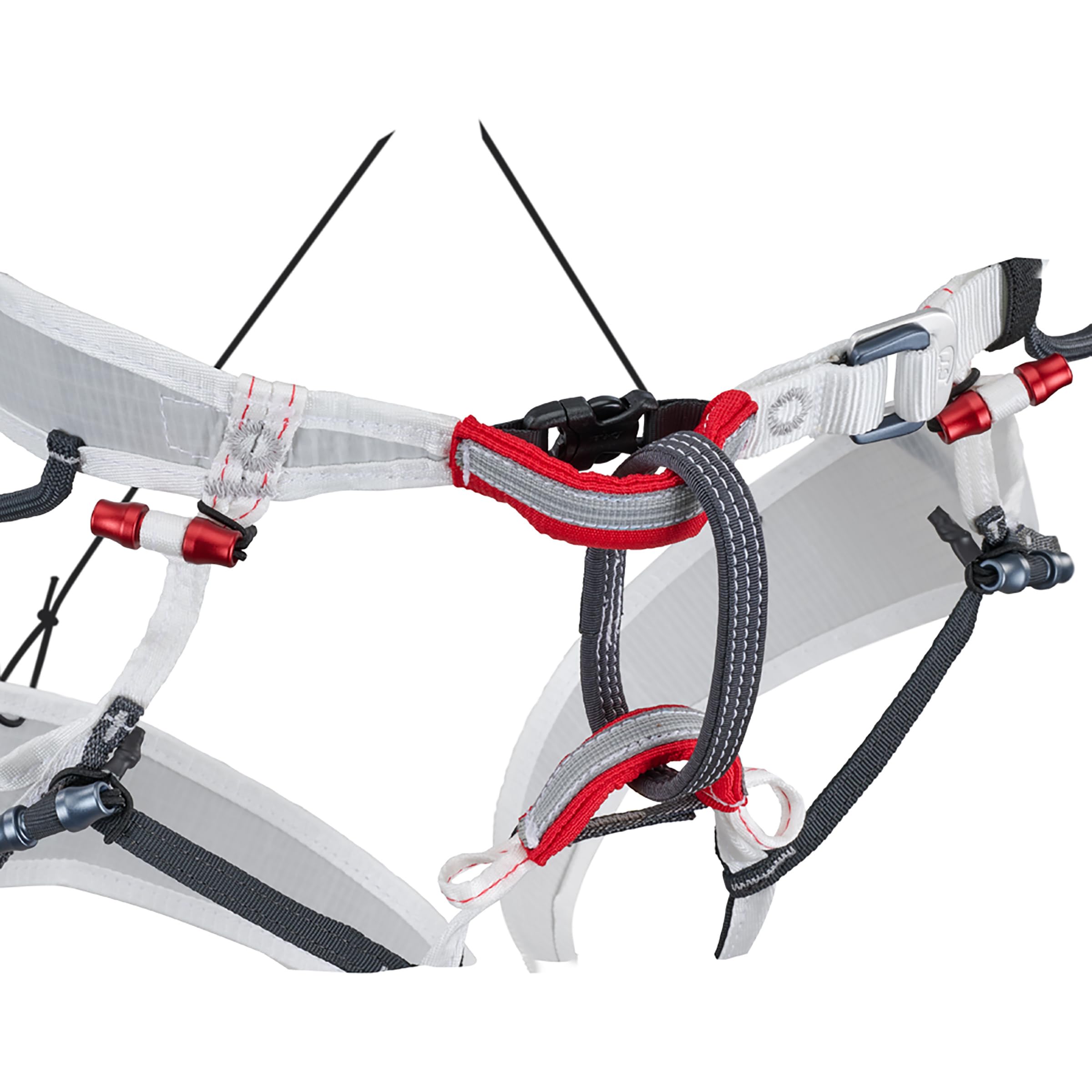 Climbing Technology Altimate - Arnés de escalada unisex (84-99 cm), color blanco y rojo