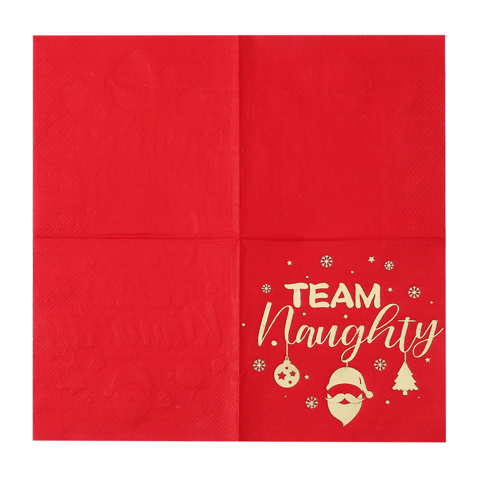 Tovaglioli di Carta Babbo Natale Oro Tovaglioli per Decoupage Decorati Tovaglioli Bar Compleanno Carta Lgienica Tovagliolo Decorazione Da Tavola Usa e getta Per Matrimoni Feste 30 Packs(33x33cm)